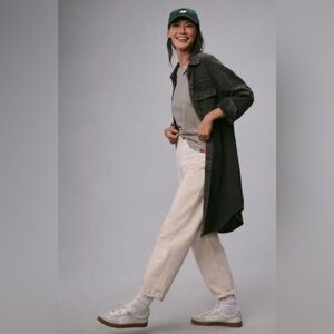 Anthropologie Pilcro Duster Corduroy Jacket Shacket Oversized, Size S
